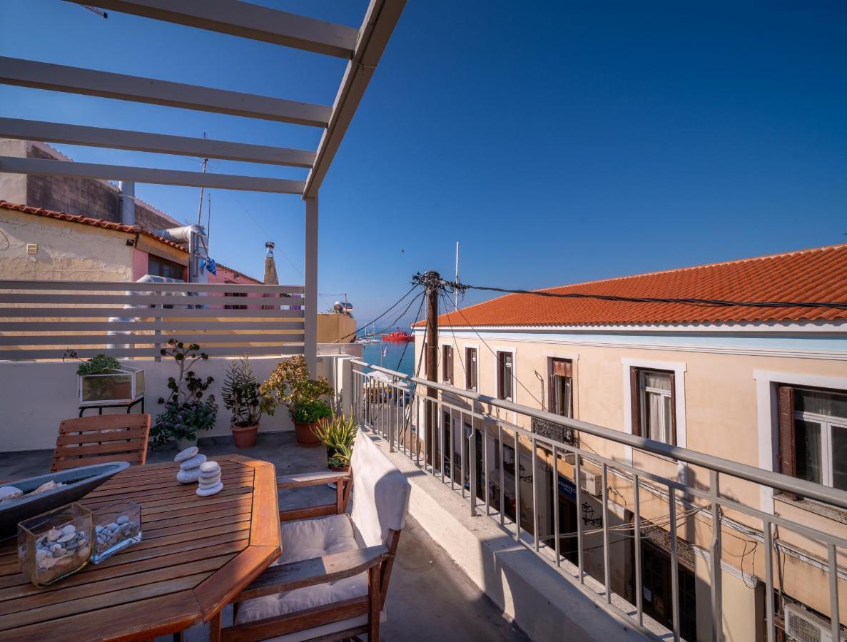 The Roof - Flat Sea View In Aegina Town Apartment Luaran gambar