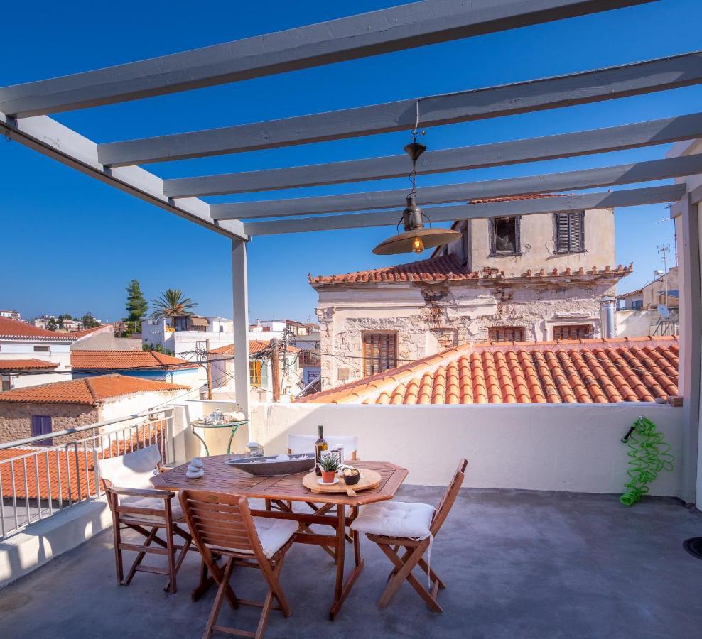 The Roof - Flat Sea View In Aegina Town Apartment Luaran gambar
