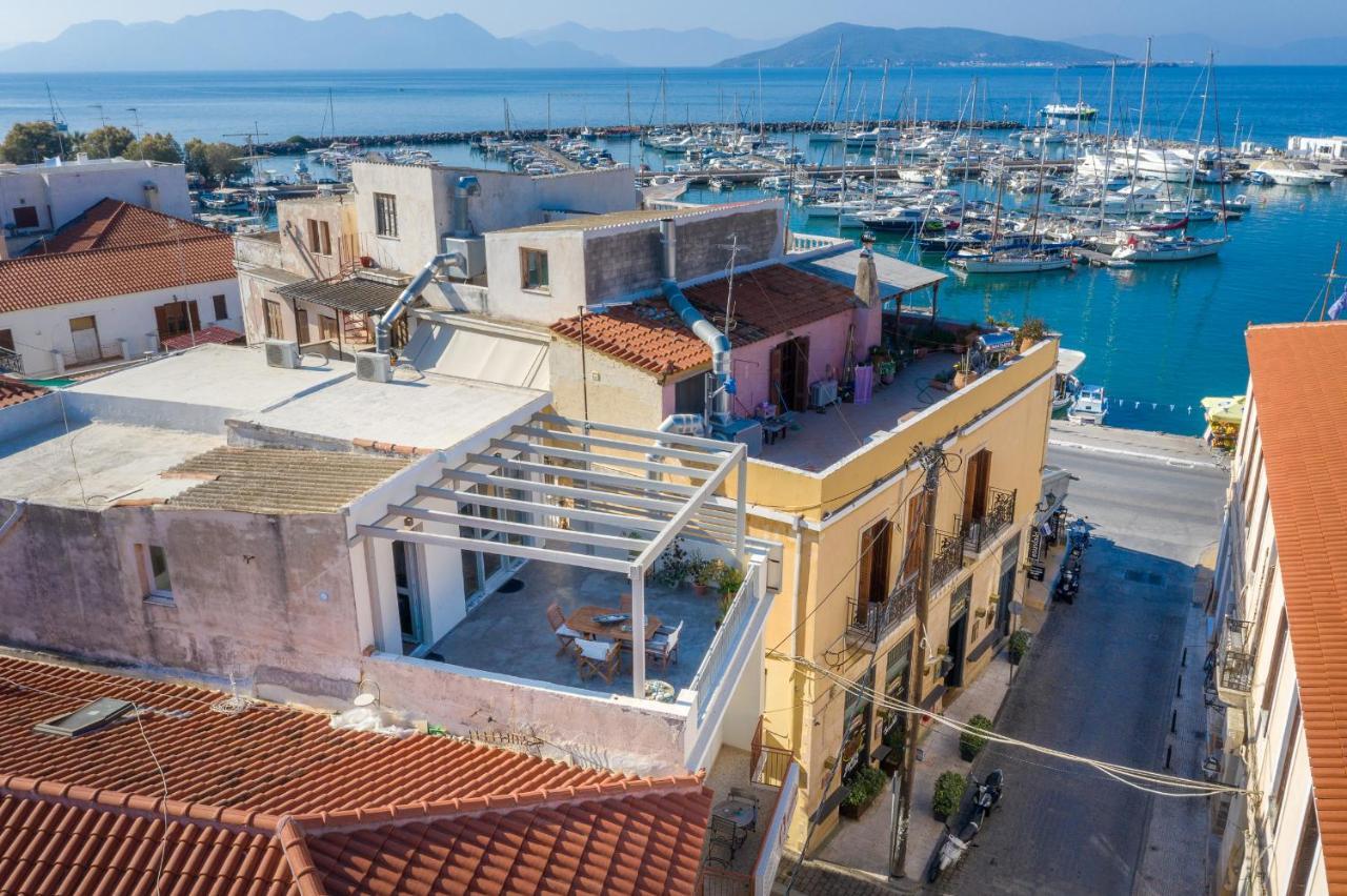 The Roof - Flat Sea View In Aegina Town Apartment Luaran gambar